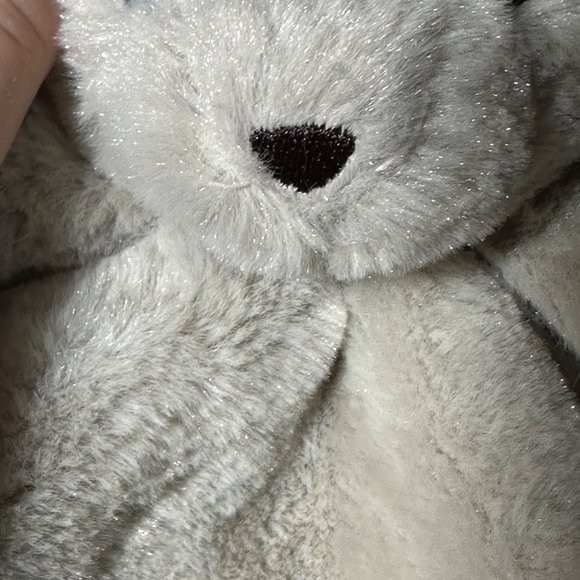 Okie Dokie Beige Taupe Teddy Bear Lovey Security Blanket Baby Plush Soft Toy - Picture 6 of 10